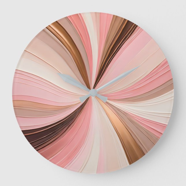 Colourful Oil Paint Art Wall Clock (Front)