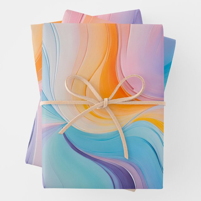 Colourful Oil Paint Art Wrapping Paper Sheets (Creator Uploaded)