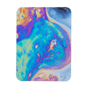 Colourful oil patterns, Canada Magnet