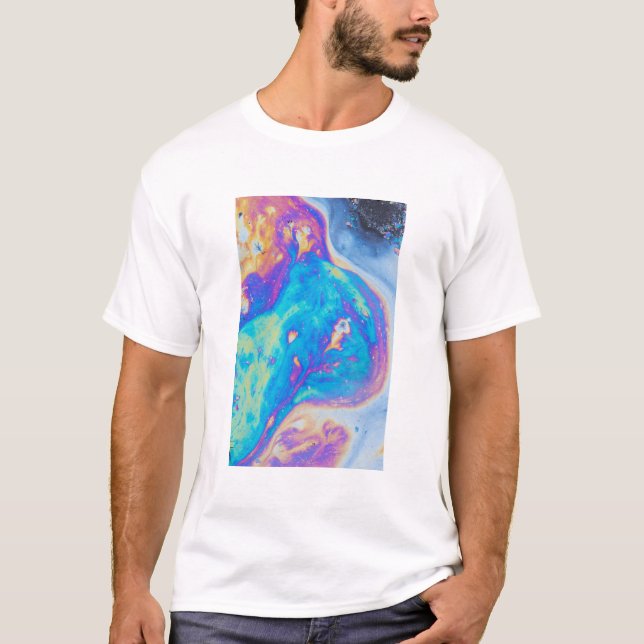 Colourful oil patterns, Canada T-Shirt (Front)