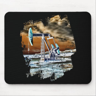 Colourful Oilfield Pumping Unit Mousepad