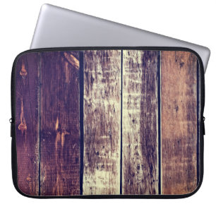 Colourful Old Wood Background - Vintage Dark Yello Laptop Sleeve
