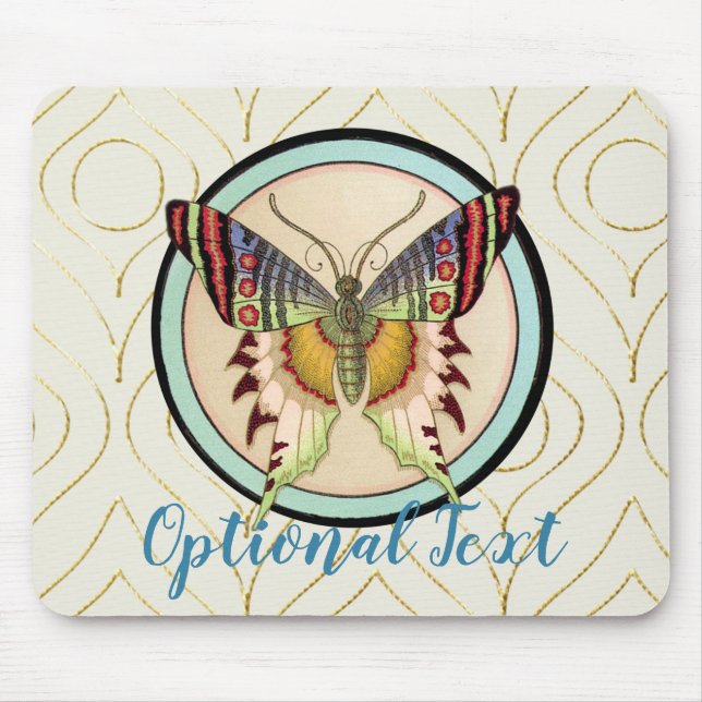 Colourful Old World Butterfly Mouse Mat (Front)
