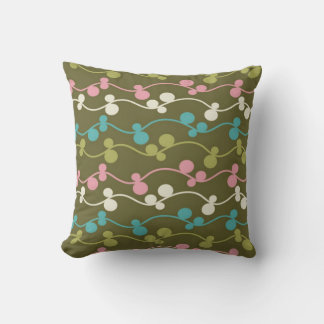 Colourful Olive Vines Pillow