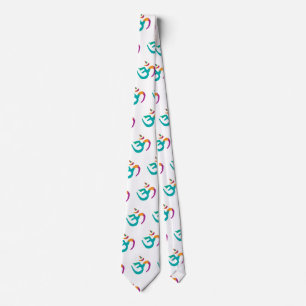 Colourful OM sign Tie