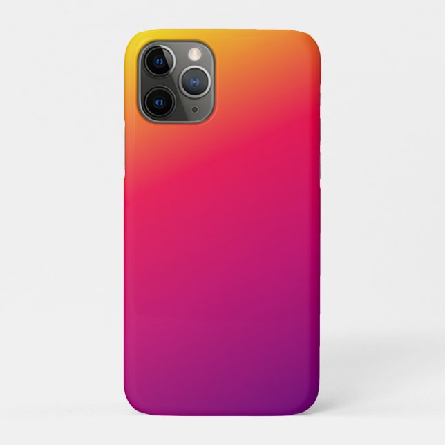 Colourful ombre gradient iPhone case (Back)