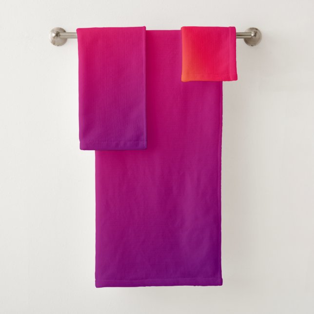 Colourful ombre gradient Towel (Insitu)