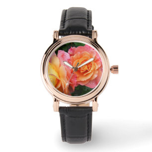 Colourful ombre roses photo watch