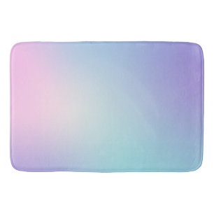 Colourful ombre with pink and blue tones shower cu bath mat