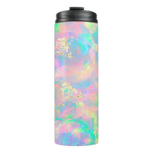 colourful opal design thermal tumbler