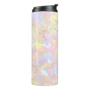 colourful opal design thermal tumbler