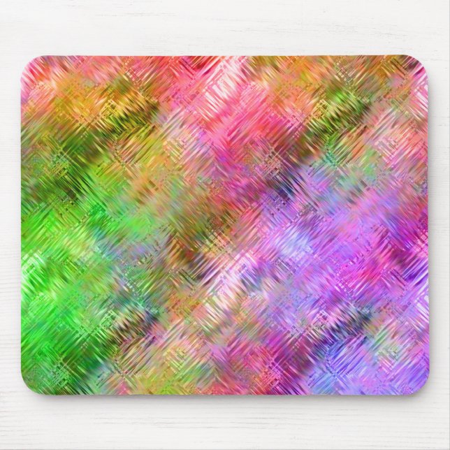 Colourful Opal Glassy Texture Mouse Mat (Front)