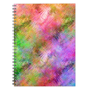 Colourful Opal Glassy Texture Notebook