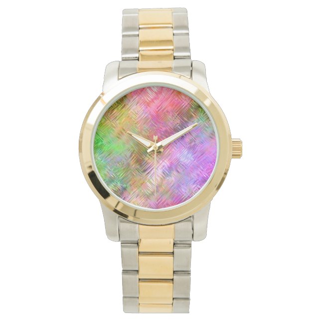 Colourful Opal Glassy Texture Watch (Front)