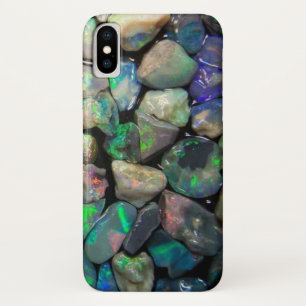 Colourful Opals Gemstones (faux) iPhone X Case
