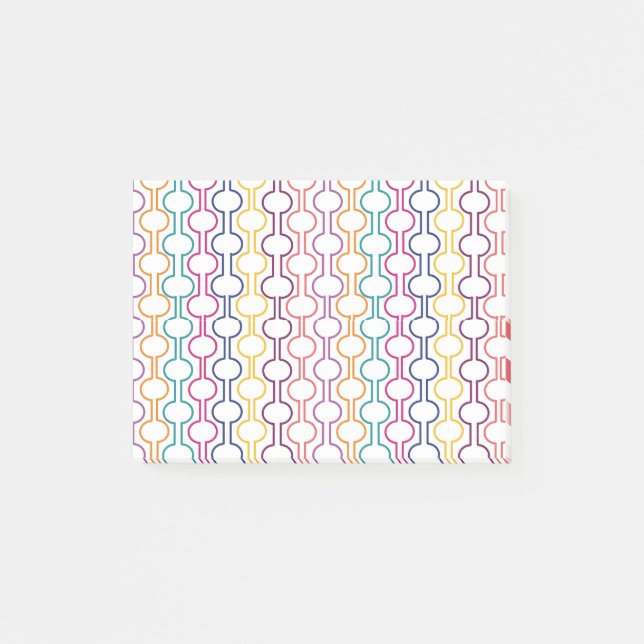 Colourful Open Circles Post-it Notes (Front)