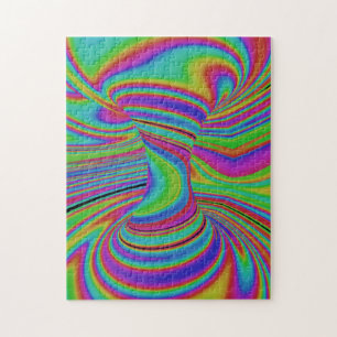 colourful Optical Illusion Jigsaw Puzzle