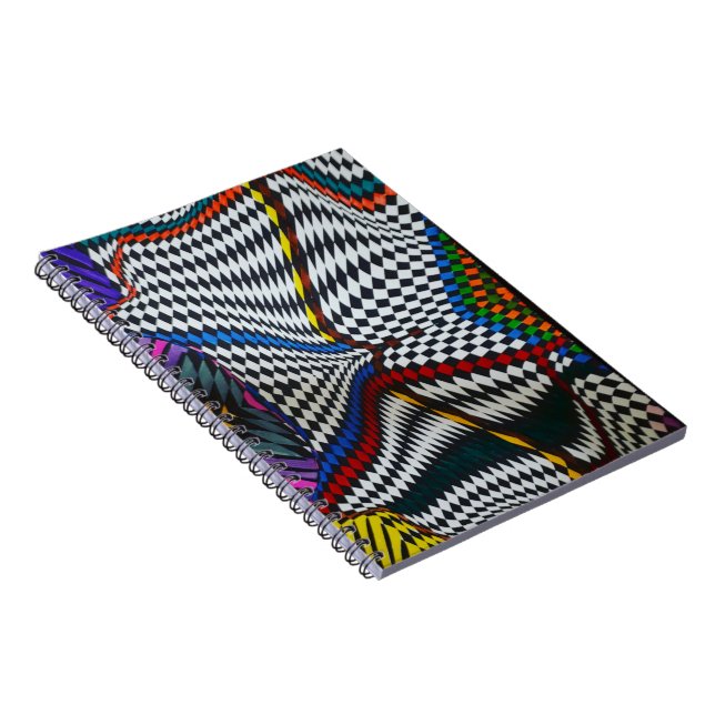 Colourful Optical Illusion Notebook (Right Side)