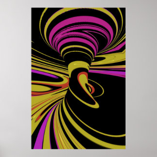 colourful Optical Illusion Poster