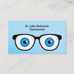 Colourful Optometrist Business Card