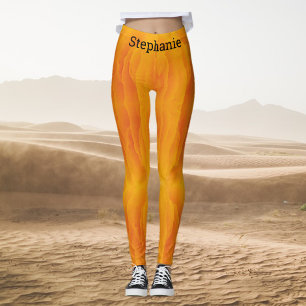 Colourful Orange and Yellow Leggings