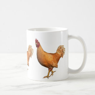Colourful Orange Rooster Coffee Mug