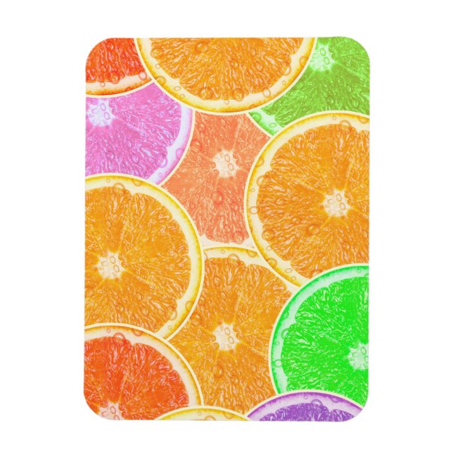 Colourful Oranges Magnet (Vertical)