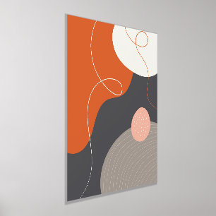 Colourful Organic Shapes Modern Poster Art