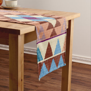 Colourful Oriental Kilim Rug Short Table Runner
