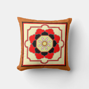 Colourful Oriental Style Design Pattern Cushion