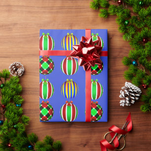 Colourful Ornament Christmas Wrapping Paper