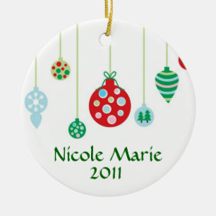 Colourful Ornaments Personalised