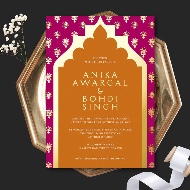 Colourful Ornate Indian Window Screen Wedding Gold (Creator Uploaded)