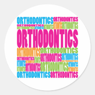 Colourful Orthodontics Classic Round Sticker