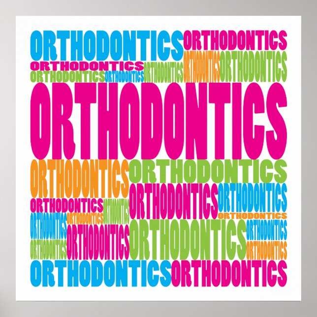 Colourful Orthodontics Poster (Front)