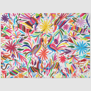 Colourful Otomi Print Tissue Paper