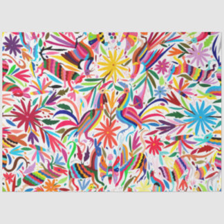 Colourful Otomi Print Tissue Paper