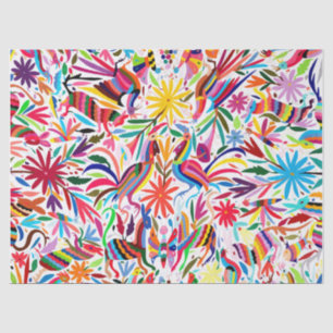 Colourful Otomi Print Tissue Paper