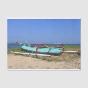 Colourful outrigger tissue paper