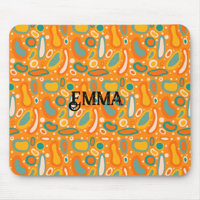 Colourful Ovals Mouse Mat (Front)