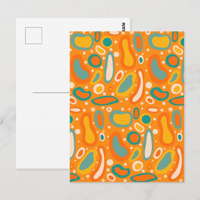 Colourful Ovals Postcard (Front/Back)