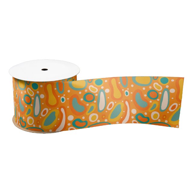 Colourful Ovals Satin Ribbon (Spool)