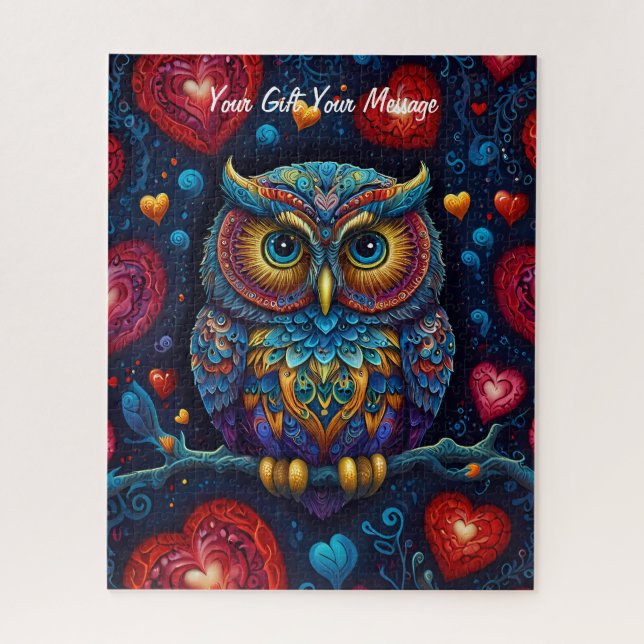 Colourful Owl Jigsaw Puzzle (Vertical)