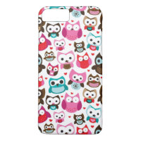 colourful owl pattern