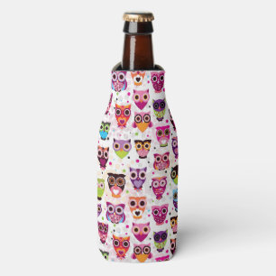 Colourful Owl Pattern For Kids 2 Bottle Cooler