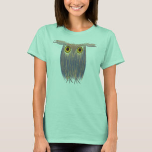 Colourful Owl Watercolor Painting T-Shirt