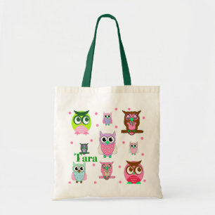 Colourful Owls Tote Bag