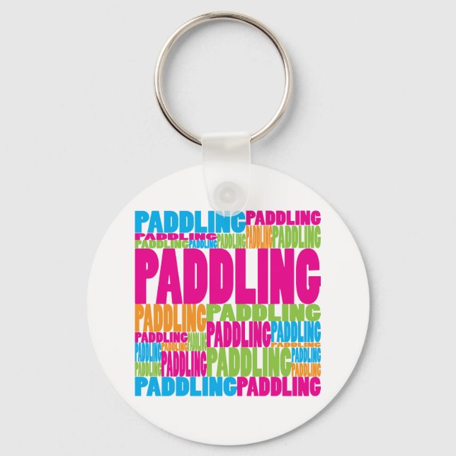 Colourful Paddling Key Ring (Front)