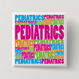 Colourful Paediatrics 15 Cm Square Badge