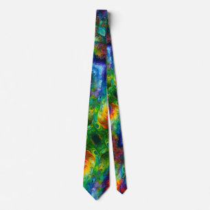 Colourful Paint abstract  Tie